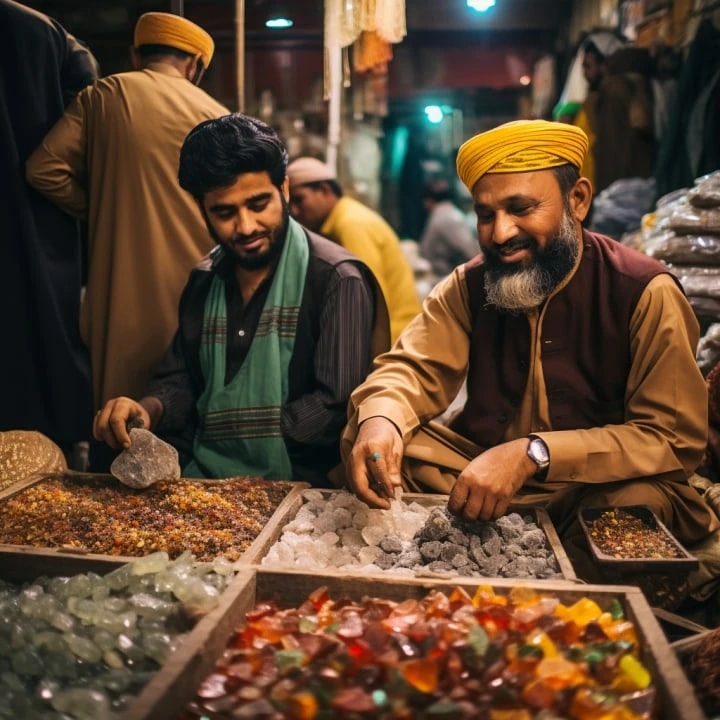 Gem dealers in Namak Mandi