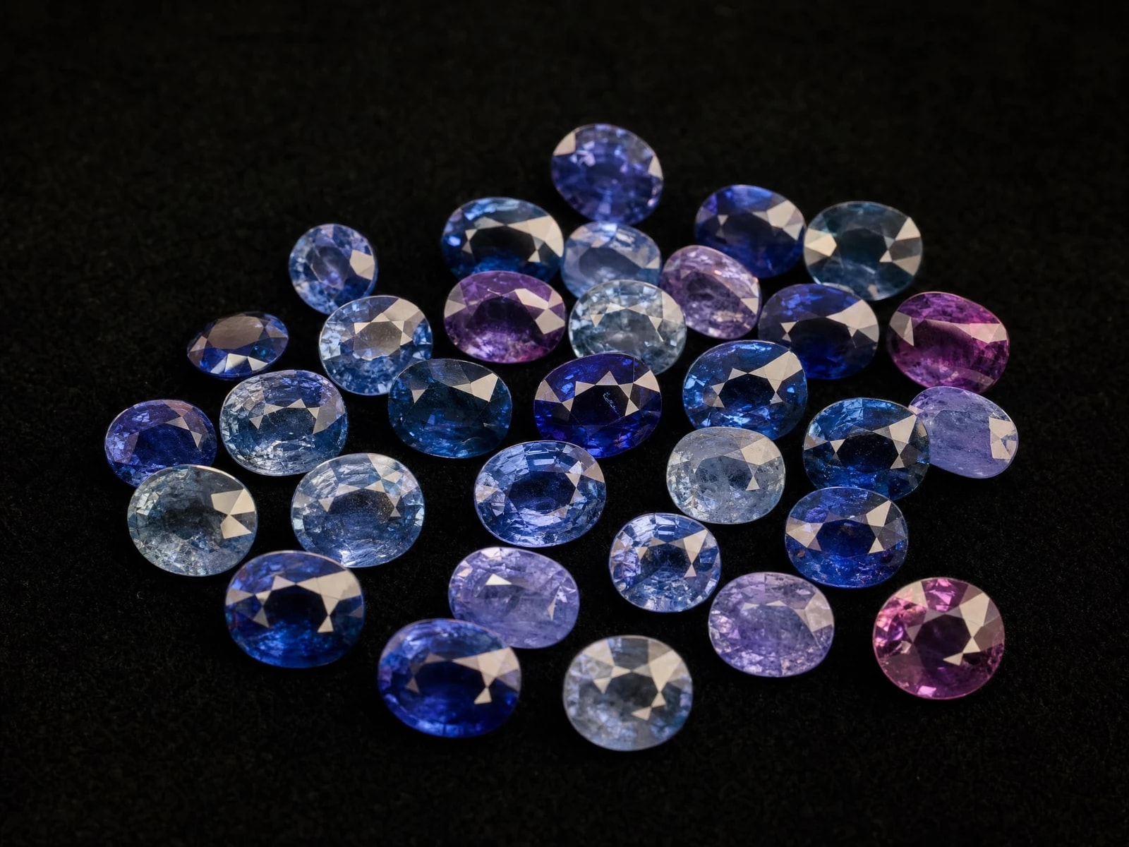 Ceylon Blue Sapphire Lot — Mixed Shapes
