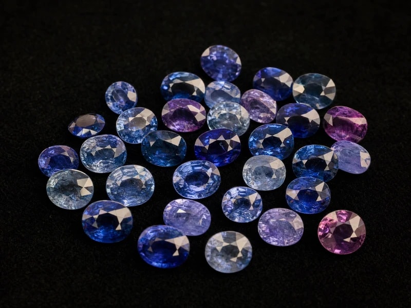 Ceylon Blue Sapphire Lot — Mixed Shapes