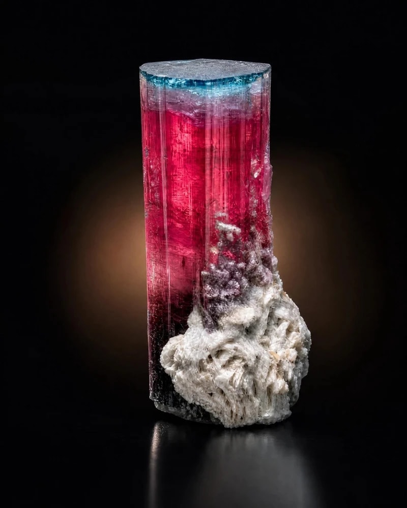 Bi-colour Tourmaline Crystal